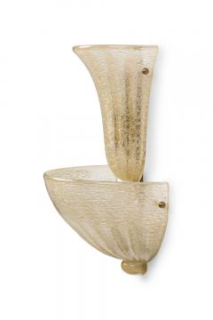 Pair of Italian Mid Century Murano Wall Sconces - 4633538