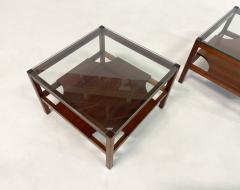 Pair of Italian Mid Century Wooden Side Tables - 3007109