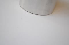 Pair of Italian Modern Bedside Table Lamps in Opaline Glass and Brushed Aluminum - 3518208