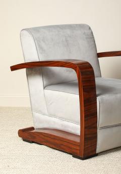 Pair of Italian Moderne Lounge Chairs - 4783101