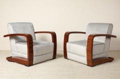 Pair of Italian Moderne Lounge Chairs - 4783122