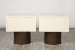 Pair of Italian Modernist Lacquered End Side Tables Italy circa 1970 - 3528169