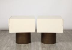 Pair of Italian Modernist Lacquered End Side Tables Italy circa 1970 - 3528170