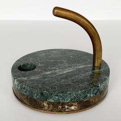 Pair of Italian Modernist Marble and Bronze Candleholders - 1166373