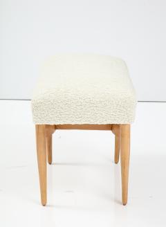 Pair of Italian Modernist Oak Benches or Stools - 2354595
