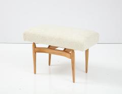 Pair of Italian Modernist Oak Benches or Stools - 2354596