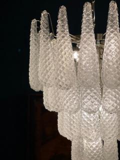 Pair of Italian Murano Glass Drop Chandelier 1970s - 3613771