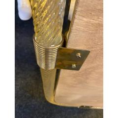 Pair of Italian Murano Glass Wall Mirrors in Gold Leaf Torciglione  - 4493019