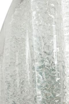 Pair of Italian Murano Silver Dusted Glass Leaf Wall Sconces - 4651799