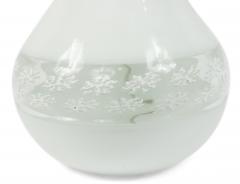 Pair of Italian Murano White Glass Table Lamps - 1377489