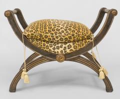 Pair of Italian Neo Classic Faux Leopard Benches - 2798125