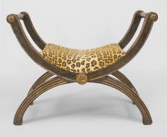 Pair of Italian Neo Classic Faux Leopard Benches - 2798128