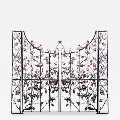 Pair of Italian Neo Classic Gilt Iron Gates - 2803182