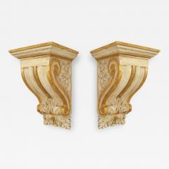 Pair of Italian Neo Classic Gilt Wall Shelves - 1393890
