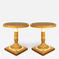Pair of Italian Neo Classic Painted End Tables - 1441280