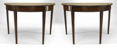 Pair of Italian Neo Classic Rosewood Console Tables - 4629824