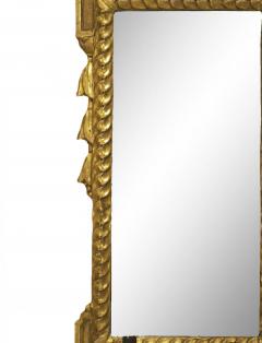 Pair of Italian Neoclassic Giltwood and Iron Giranoles Wall Mirrors - 4630557