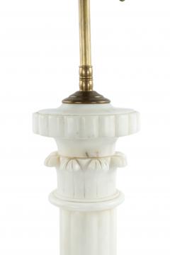 Pair of Italian Neoclassic Style Alabaster Table Lamps - 1381586