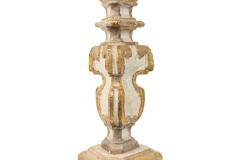 Pair of Italian Neoclassic White and Gilt Candlesticks - 4198088