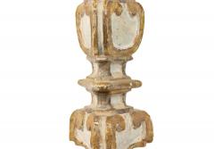Pair of Italian Neoclassic White and Gilt Candlesticks - 4198089