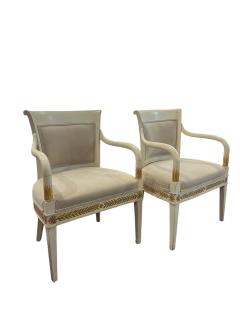 Pair of Italian Neoclassical Armchairs - 4079138