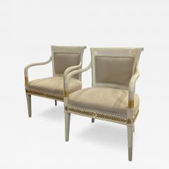 Pair of Italian Neoclassical Armchairs - 4080561