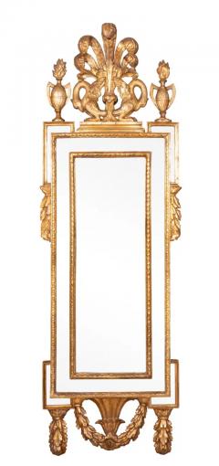 Pair of Italian Neoclassical Giltwood Mirrors - 4131115