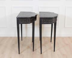 Pair of Italian Neoclassical Painted Console Tables Late 19th Century - 4611878