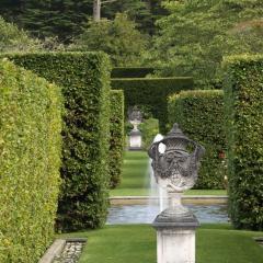 Pair of Italian Neoclassical Style Monumental Stone Garden Vases - 4118767