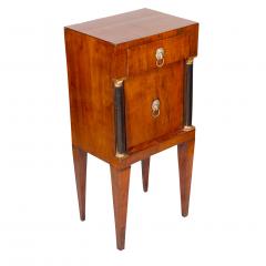Pair of Italian Neoclassical Walnut and Ebonized Commodinis - 3786872