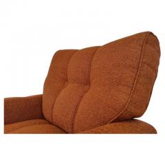 Pair of Italian Orange Mid Century Modern Armchairs - 3163124