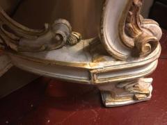 Pair of Italian Parcel Paint and Gilt Decorated Faux Marble Top Console Tables - 1293359