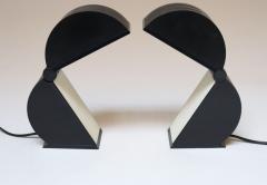 Pair of Italian Postmodern Foldable Disco Table Lamps by Mario Bertorelle - 4598075