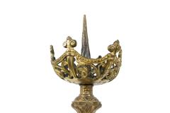 Pair of Italian Renaissance Bronze Altar Candlesticks - 4661156