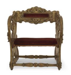 Pair of Italian Renaissance Gilt Jester Arm Chairs - 1402359