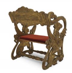 Pair of Italian Renaissance Gilt Jester Arm Chairs - 1402361