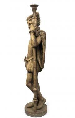 Pair of Italian Renaissance Iron Page Figures - 4626103