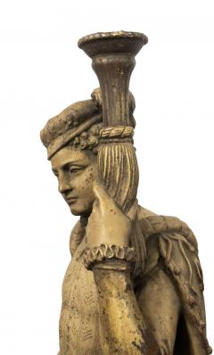 Pair of Italian Renaissance Iron Page Figures - 4626105