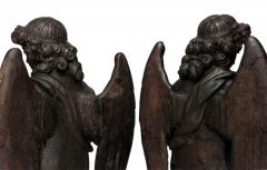 Pair of Italian Renaissance Oak Angels - 4321459