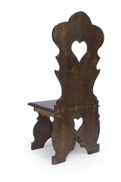 Pair of Italian Renaissance Pine Sgabello Side Chairs - 1418174