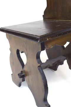 Pair of Italian Renaissance Pine Sgabello Side Chairs - 1418175