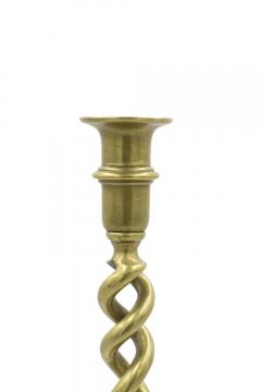 Pair of Italian Renaissance Style Brass Candlesticks - 4200787