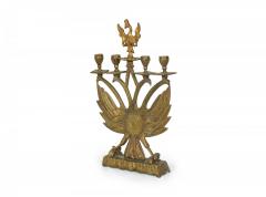 Pair of Italian Renaissance Style Judaica Eagle Candelabras - 4200066