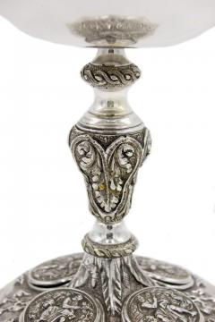 Pair of Italian Renaissance Style Silver Plate Chalices - 4200534