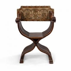 Pair of Italian Renaissance Walnut Arm Chairs - 1402353