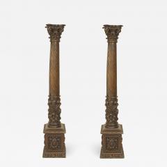 Pair of Italian Renaissance Walnut Pedestals - 1439495