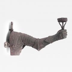 Pair of Italian Renaissance Wrought Iron Arm Wall Brackets - 4263191