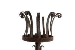 Pair of Italian Renaissance Wrought Iron Torch Wall Sconces - 4650725