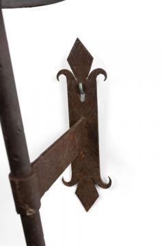 Pair of Italian Renaissance Wrought Iron Torch Wall Sconces - 4650728