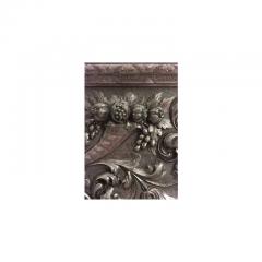Pair of Italian Renaissance style carved walnut wall plaques with cupid head - 4658405